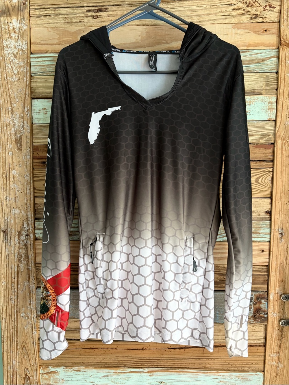 Oceanic Gear Florida Marlin Hooded Rash Guard Size S